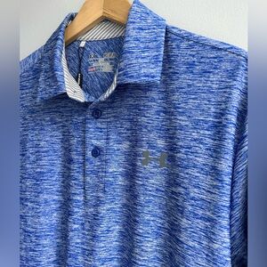 UNDER ARMOUR mens size medium heat gear golf polo